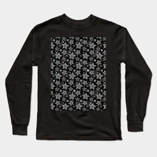 star night seamless pattern design Long Sleeve T-Shirt